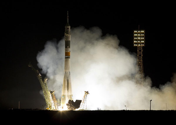 Russian spacecraft blasts off for space station