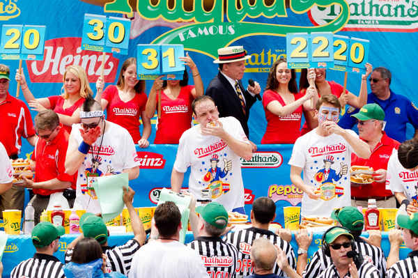 Int'l Hot Dog Eating Contest in New York