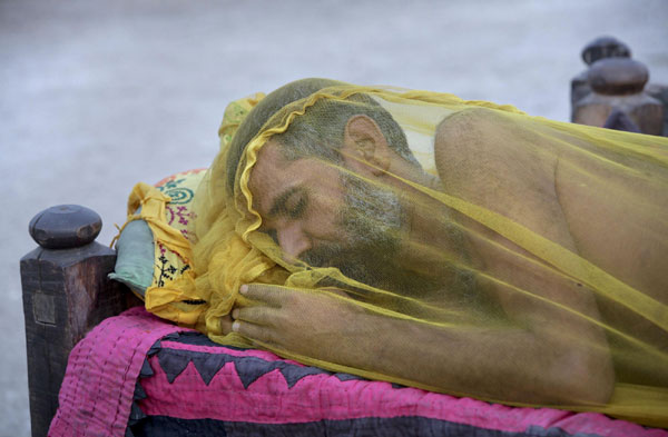 Flood victims in Sukkur, Pakistan