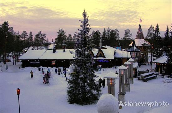 Santa's office located in Arctic Circle