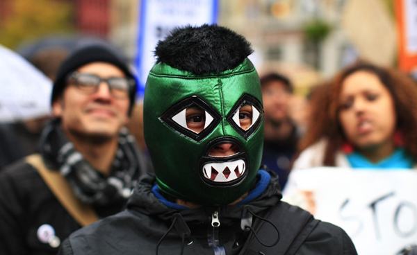 Occupy protesters join Action day in Chicago