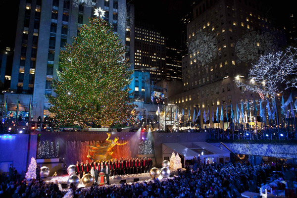 Rockefeller Center Christmas Tree lighting ceremony