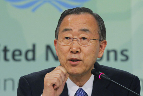 UN chief urges for positive results in Durban