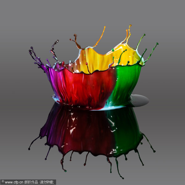 Splashes of color