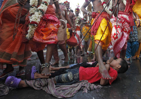 A glance at Gajan festival in India