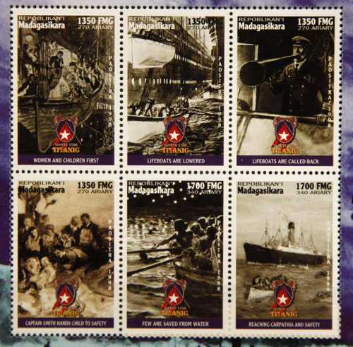 Commemorative Titanic stamps