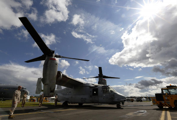 US Osprey aircraft arrive in Japan