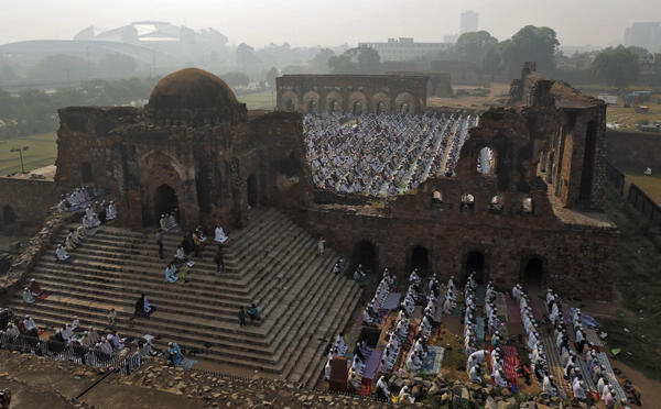 Muslims celebrate Eid al-Adha