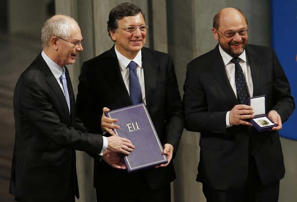 EU picks up controversial Nobel peace prize