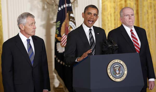 Obama names new defense chief and CIA head