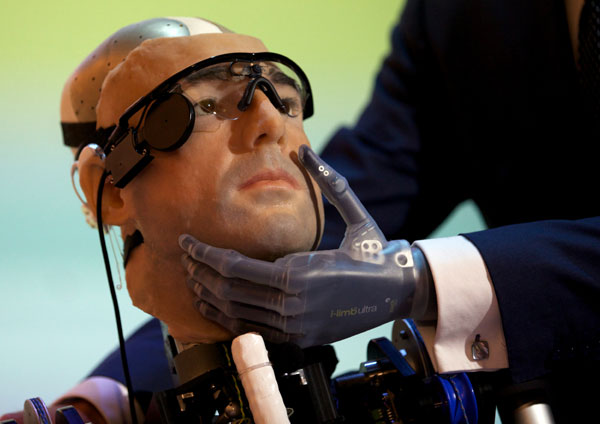 'Bionic man' goes on display in London