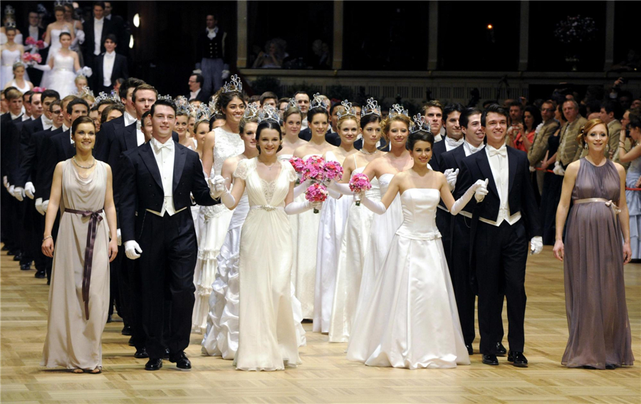 Traditional Opera Ball held in Vienna