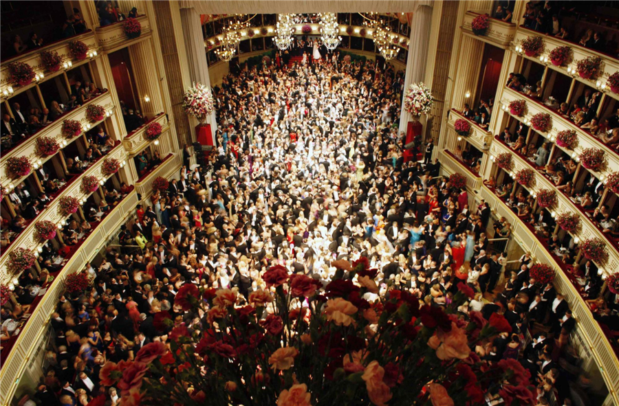 Traditional Opera Ball held in Vienna