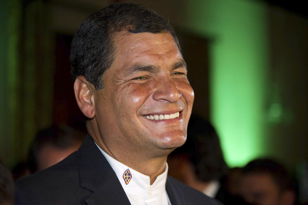 Ecuador's Correa claims re-election victory