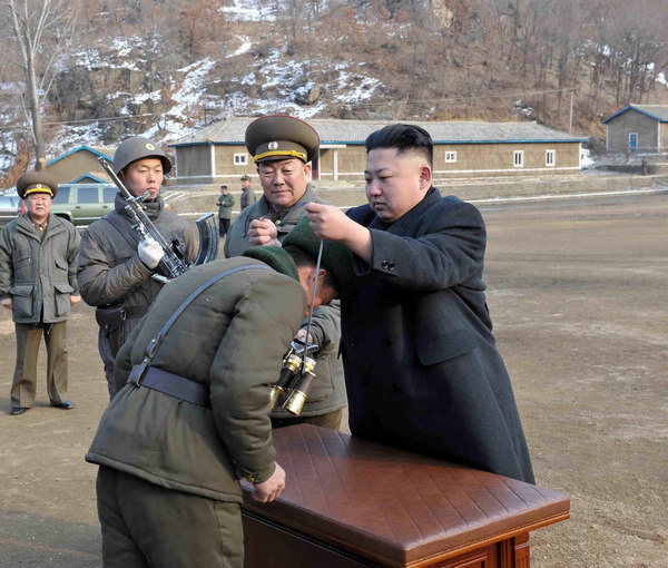DPRK leader Kim inspects the Korean People's Army