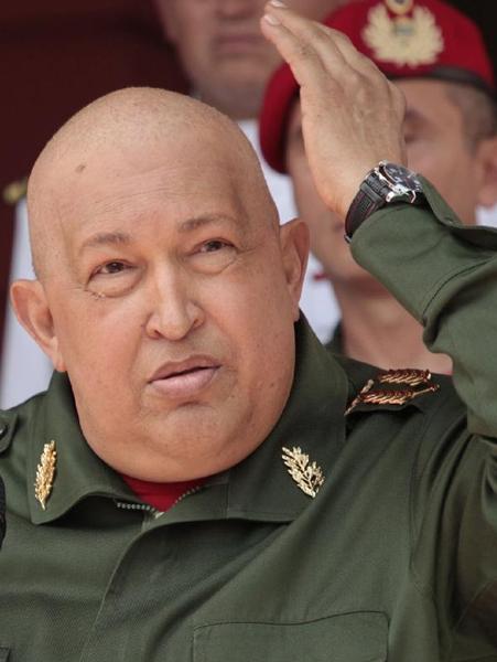 File photos: Venezuelan President Hugo Chavez