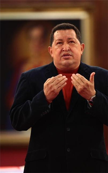 File photos: Venezuelan President Hugo Chavez