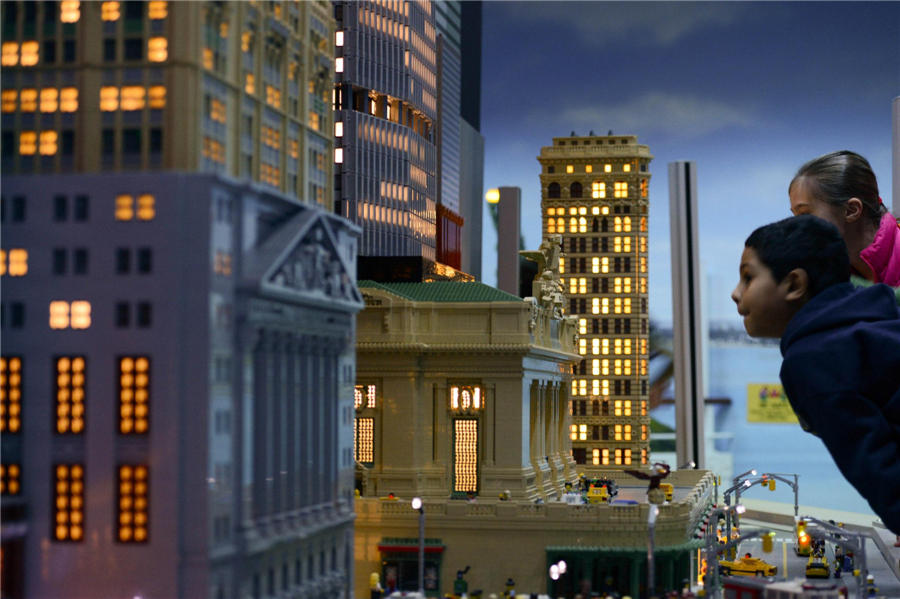 LEGO Miniland of Manhattan's iconic landmarks