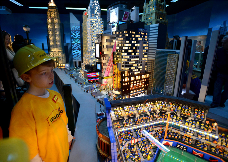 LEGO Miniland of Manhattan's iconic landmarks