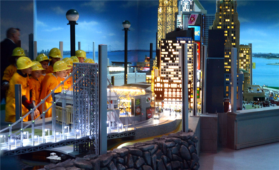 LEGO Miniland of Manhattan's iconic landmarks