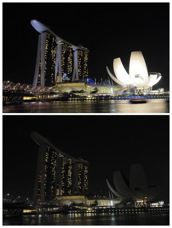 Globe goes dark for Earth Hour