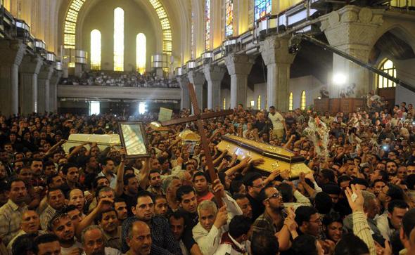 1 killed in clashes during Egyptian Coptic funeral