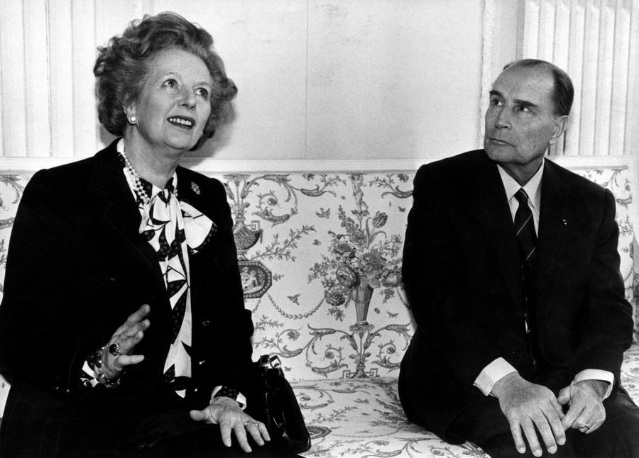 Margaret Thatcher with politicians