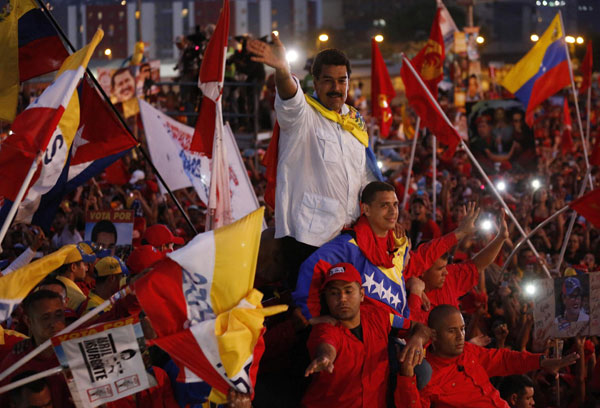 Venezuela's Maduro, rival end campaigning