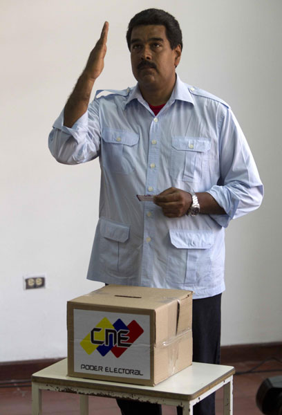 Maduro wins Venezuela's election