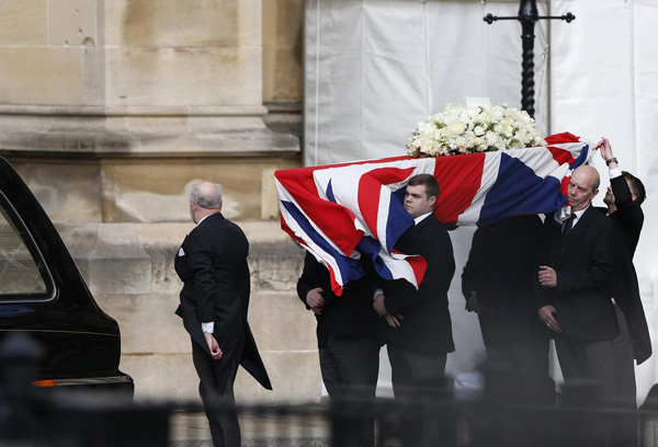 Britain stages grand funeral for Thatcher