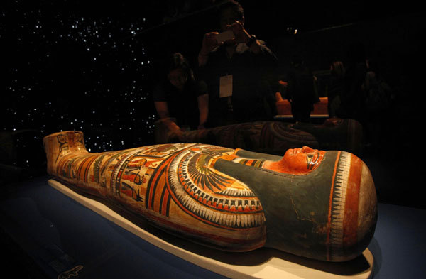 Snapshots at Mummy: Secrets of the Tomb exhibition