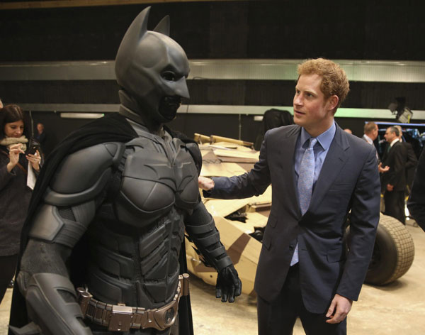 Britain's princes visit Warner Bros Studios