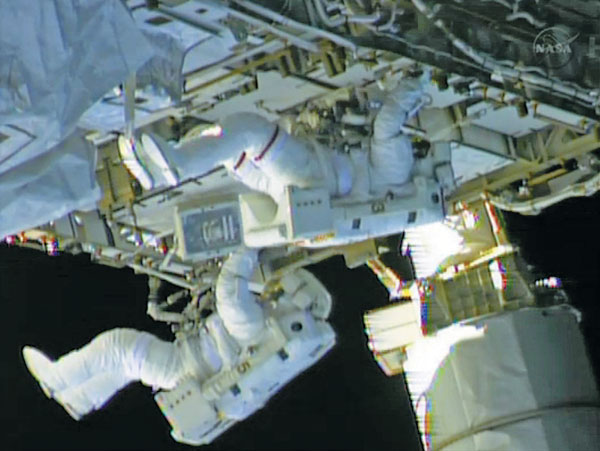 Space station's leaky pump repaired