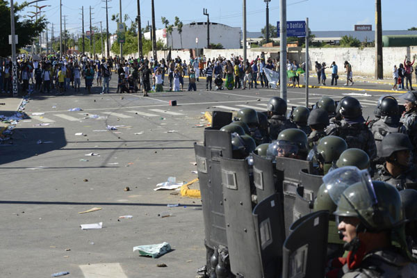 Brazilians fill streets with protest, violence