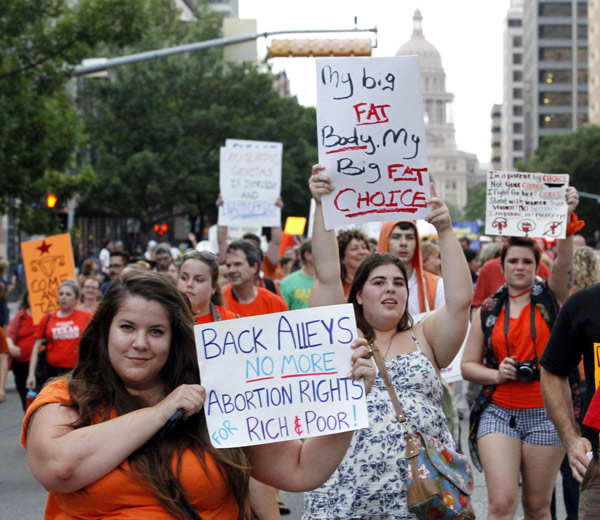 Thousands flock to Texas Capitol over abortion