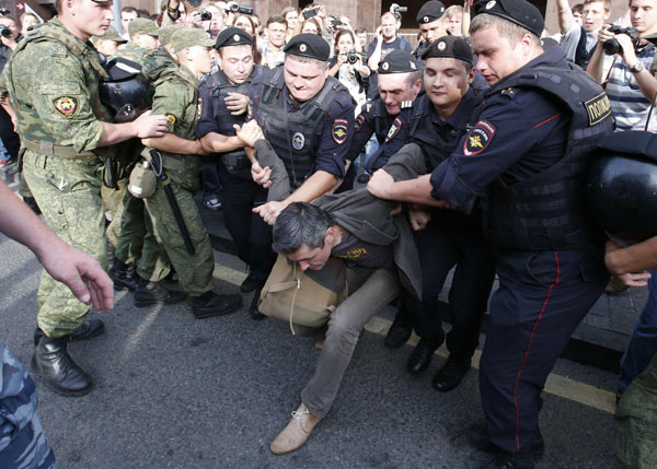 Russia jails opposition leader