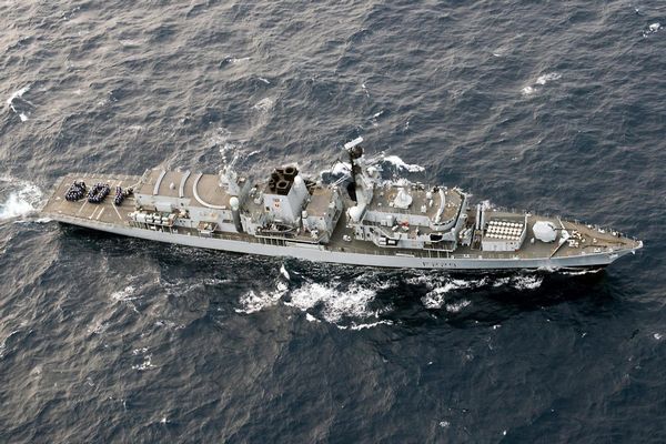Ship's company of Royal Navy frigate forms 'BOY'