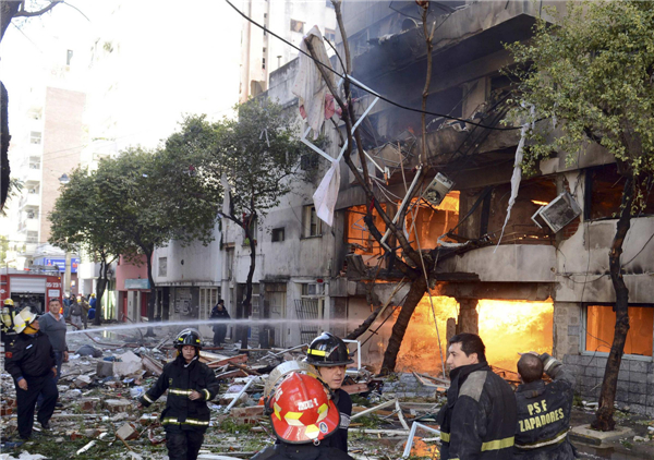 Apartment building blast kills 9 in Argentina