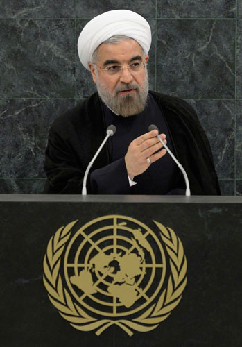 Rouhani presents a moderate Iran