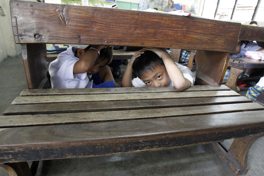 In pictures: earthquake drills around the world