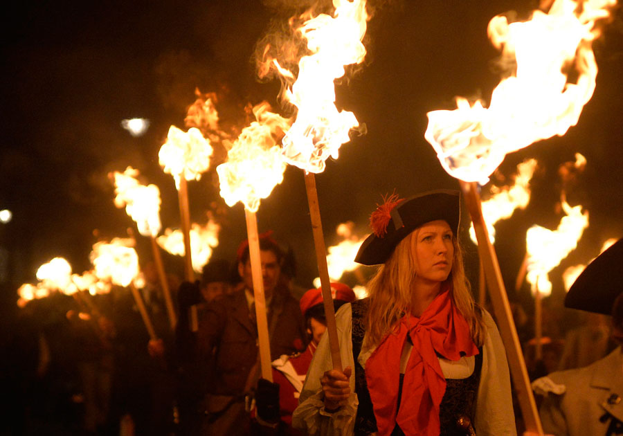 Bonfire night celebrations in England