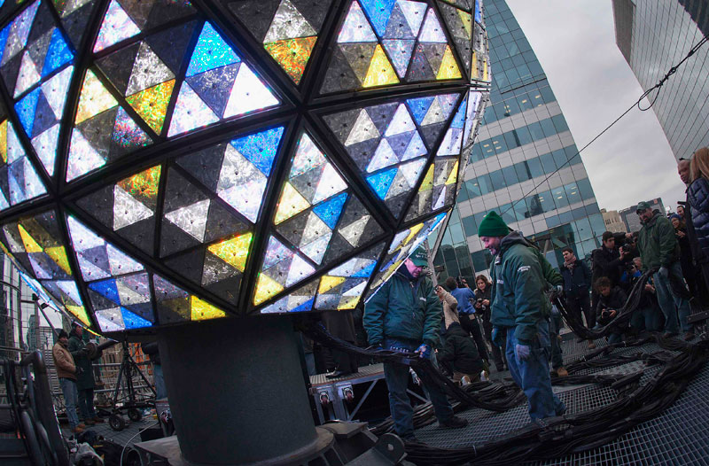 Times Square ball tested for celebrations