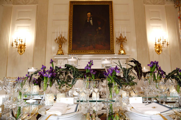 White House puts a taste of US on menu