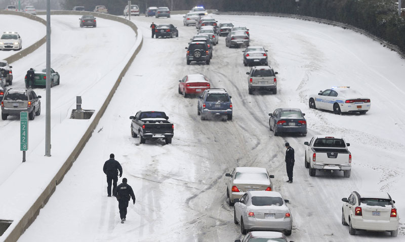 Storm bringing deadly ice and snow, slams US South