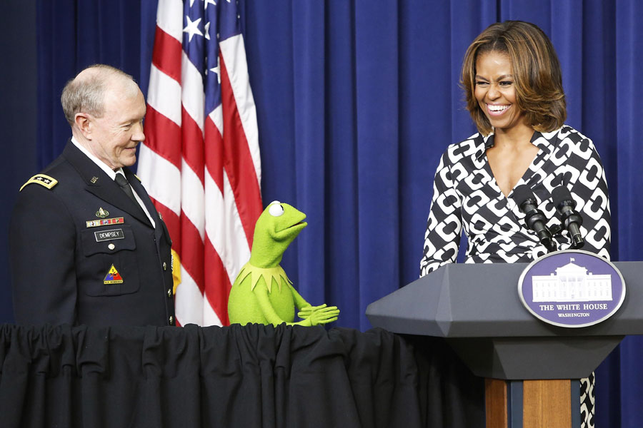 US first lady promotes film