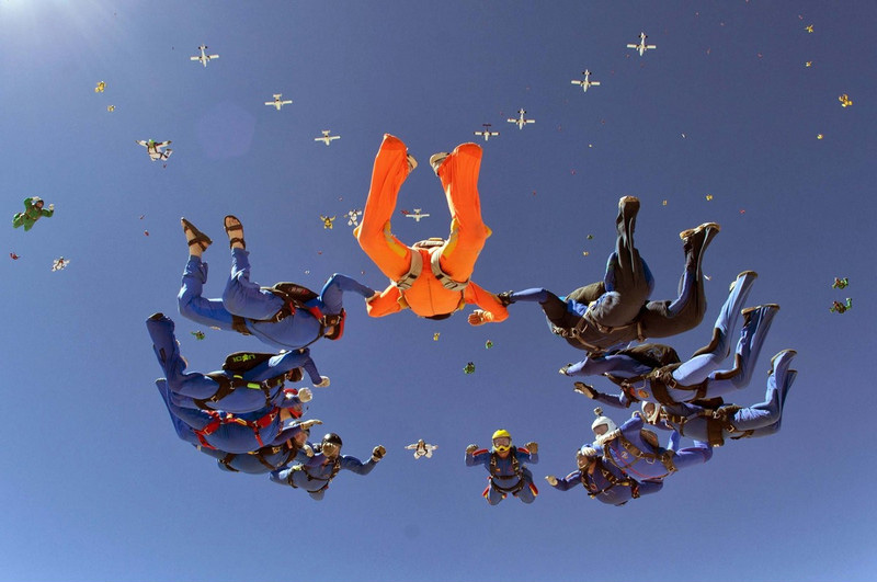 World record skydive attempt