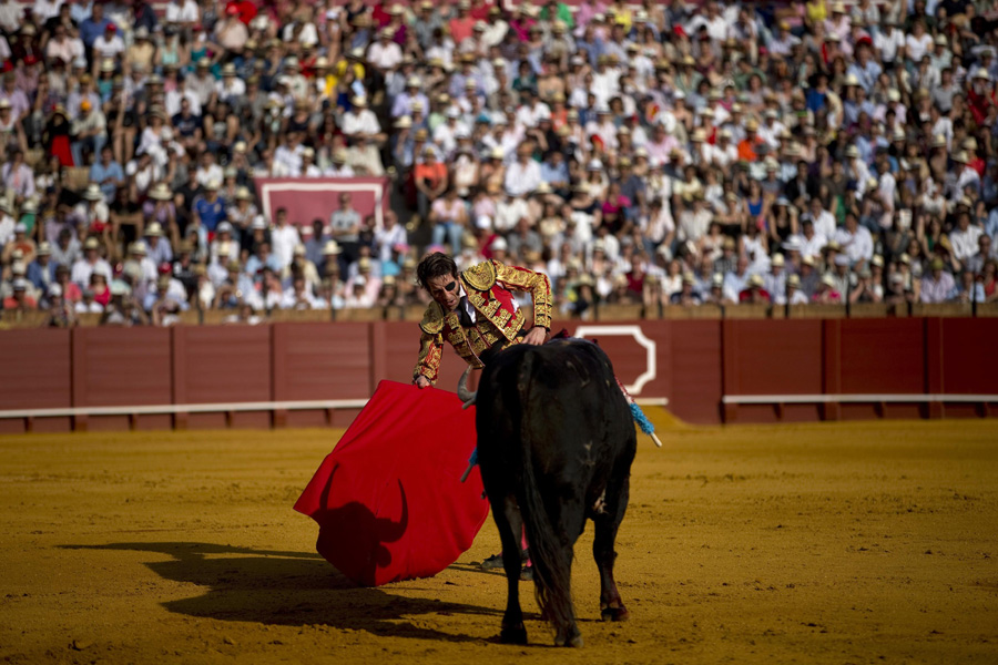 Matadors perform in southern Spain