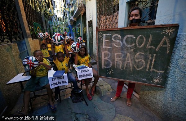 Brazilian school children call for education standard raise
