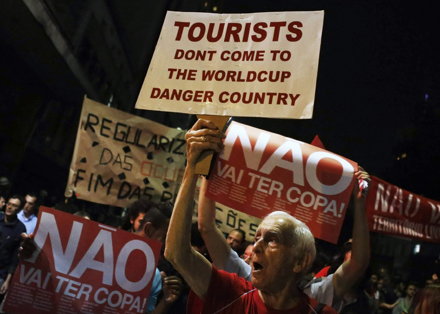Brazilians protest World Cup spending