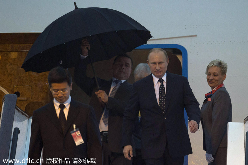 Russian president arrives for state visit